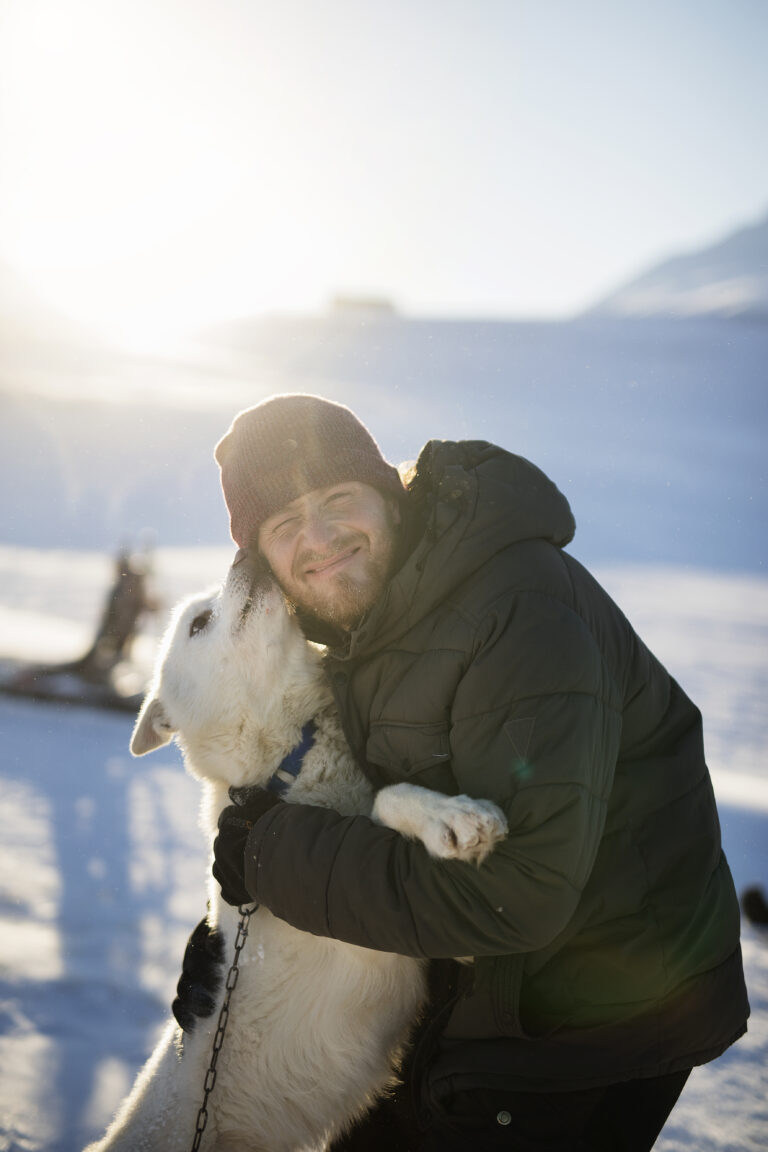 dog sledding Svalbard